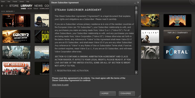 Steam T&C Changes to be Legally Challenged