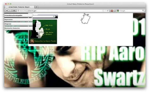 Jeux cachés par les Anonymous sur les sites web du gouvernement américain