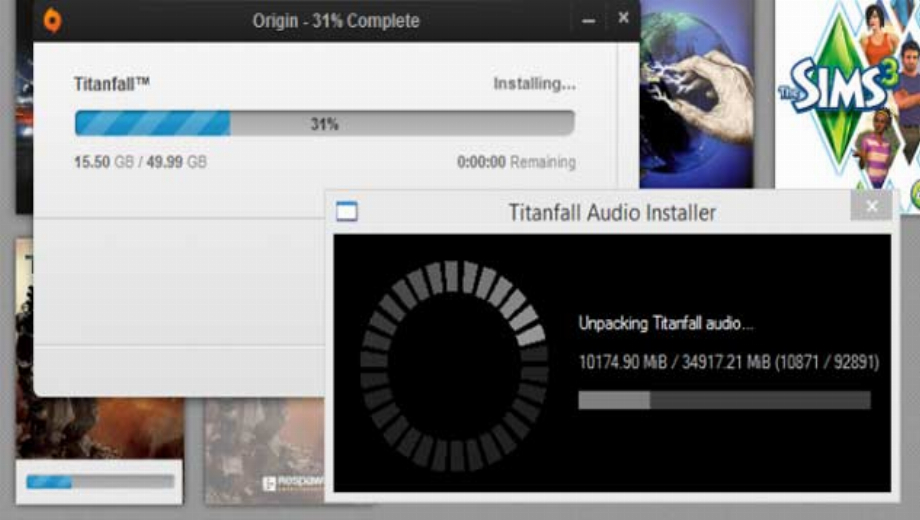 Titanfall on PC has 34GB of audio files