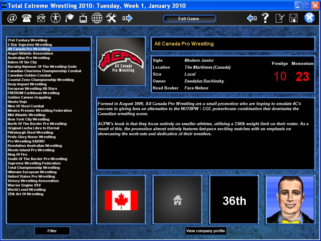 Total Extreme Wrestling 2010 v1.2 Volles Spiel