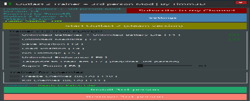 Outlast 2 Trainer[+11] + 3rd person Mod v1.5 | [+11 Trainer] Powered by Timm3D