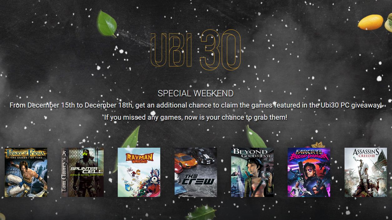 You Can Get 7 Ubisoft Games For Free This Week