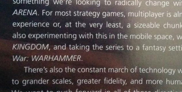 Total War: Warhammer is in the works