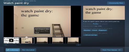 Prankster Got “Watch Paint Dry” Game To Steam’s Homepage