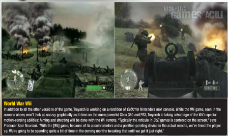 CoD 3 On Wii – First Images
