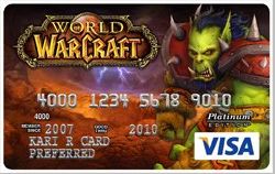 World of WarCraft Visa Card