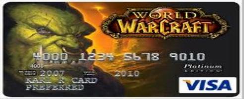 World of WarCraft Visa-Karte