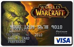 World of WarCraft Visa Card