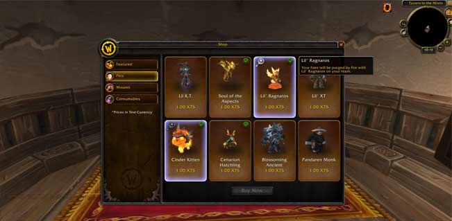 New WoW store to offer pets and mounts