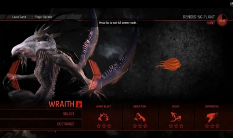 Evolve Wraith gets interactive trailer