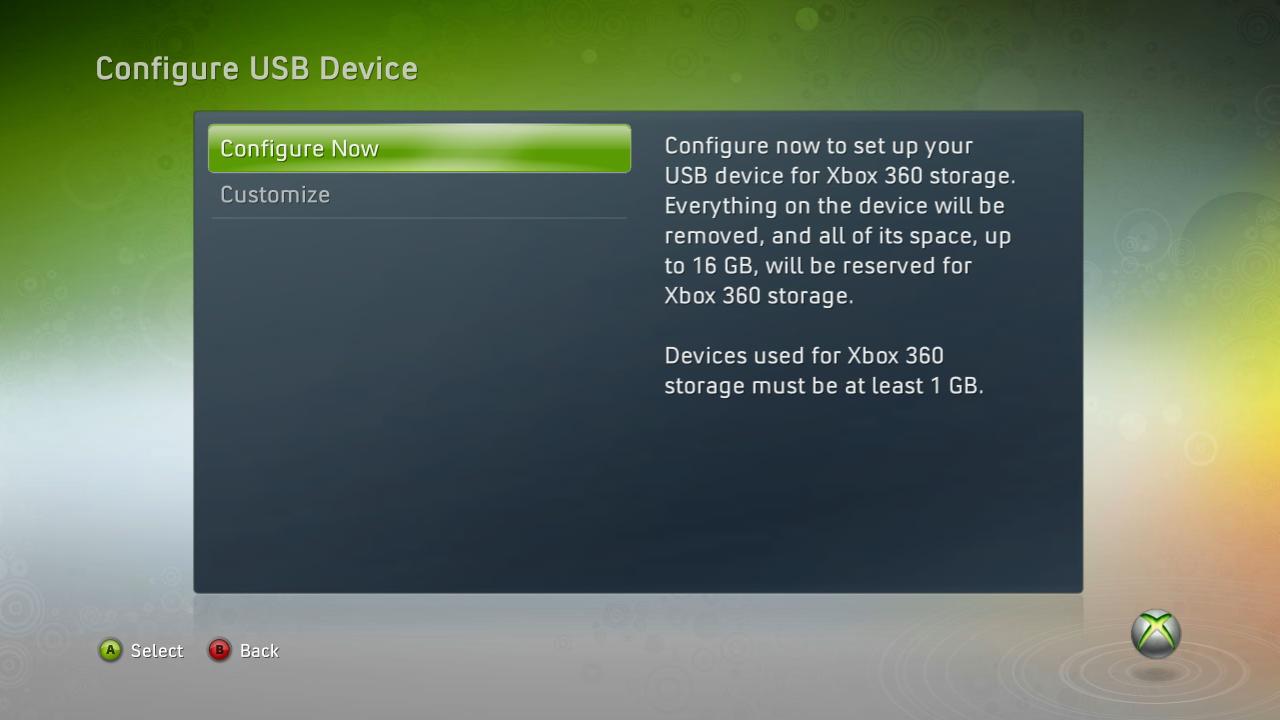 USB Memory Support For Xbox 360 Coming On April 6th