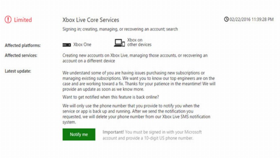 Xbox Live suffers biggest outage in a long time