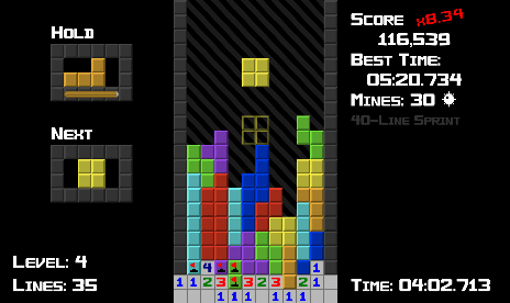 Tetrisweeper Free Juego Completo v1.8.4