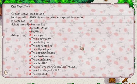 Stardew Valley Árbol salvaje Tweaks Mod v1.0.2