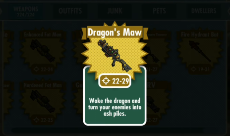 The Best Weapons in Fallout Shelter
