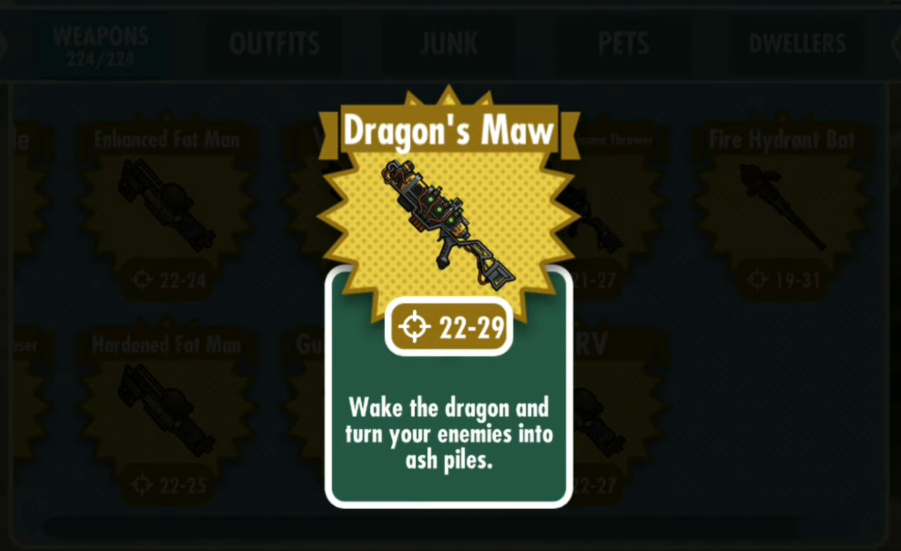 The Best Weapons in Fallout Shelter
