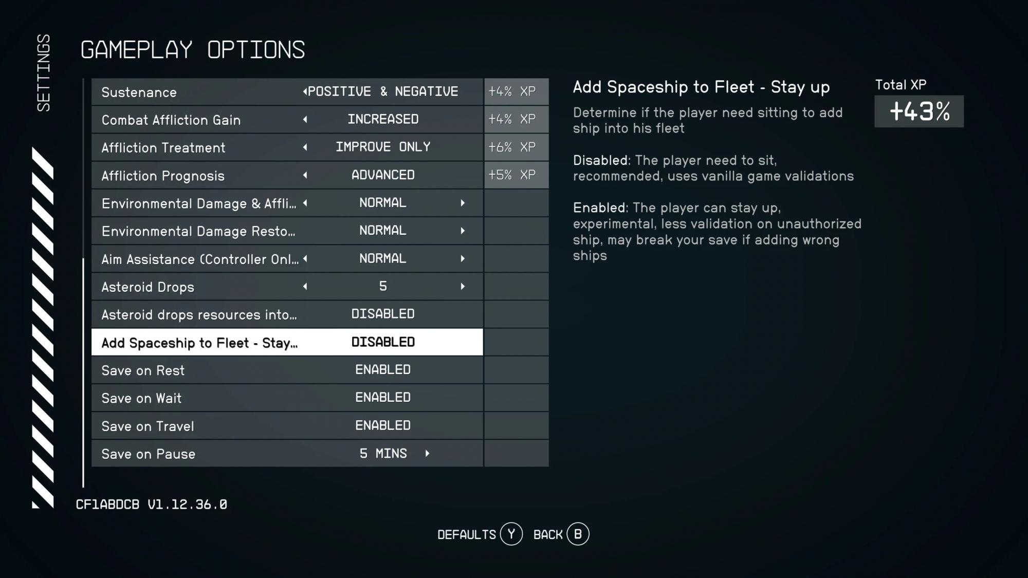 Starfield Add Raumschiff zu Ihrer Flotte Mod v1.0.3