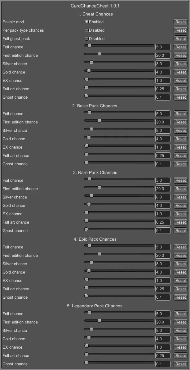 TCG Card Shop Simulador Card Chance Cheat Mod v1.0.1
