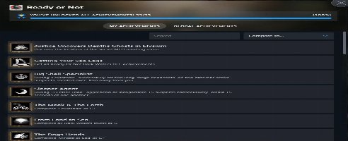 Ready or Not Unlock all Achievements Mod v1.2