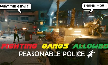 Cyberpunk 2077 Fighting Gangs Allowed - Reasonable Police Mod v1.0