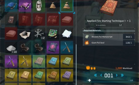 Palworld Craft Work Suitability Books Mod v1.0