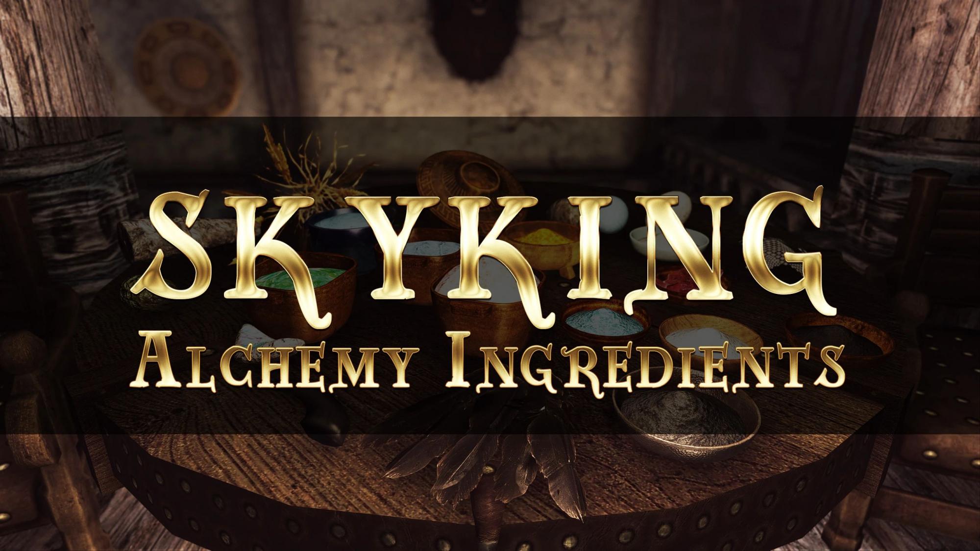 The Elder Scrolls V: Skyrim Special Edition Skyking Alchemy Ingredients Mod v1.0