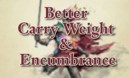 Avowed Better Carry Weight and Encumbrance Mod v1.1
