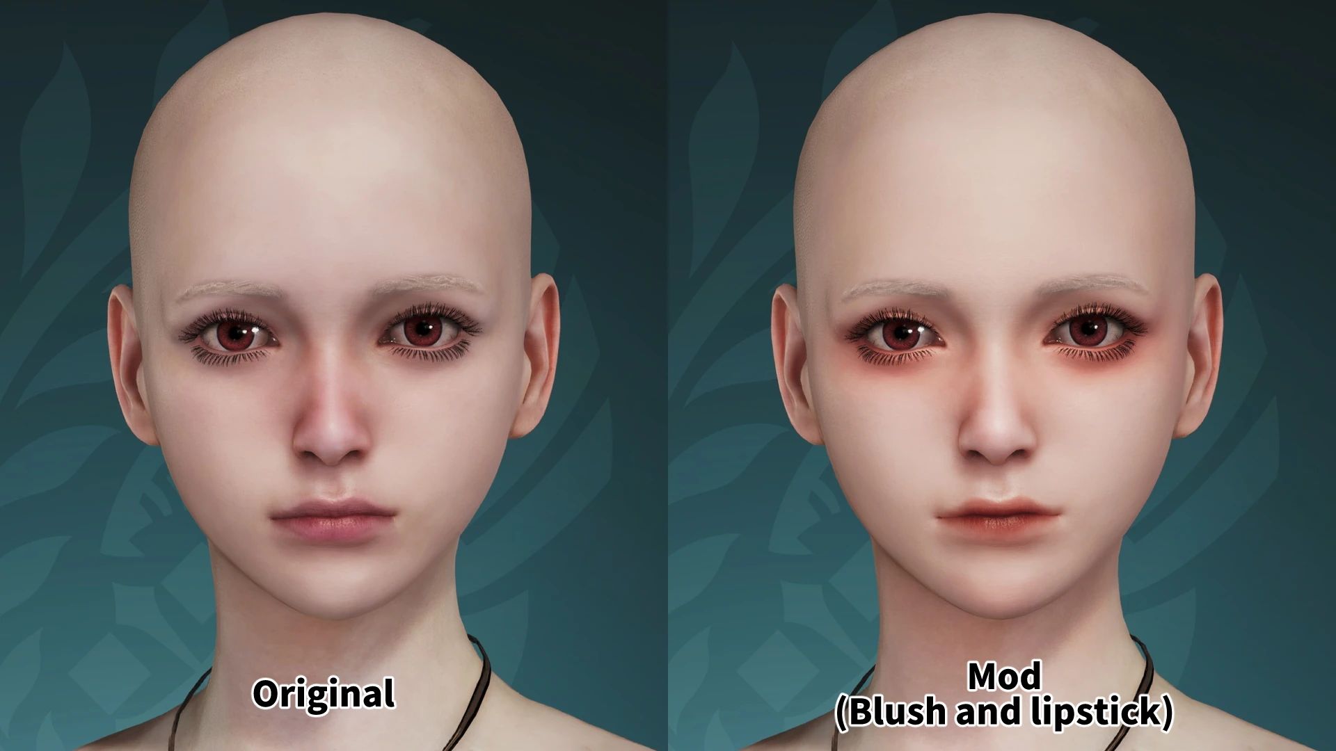 Monster Hunter Wilds Kawaii Makeup Face Textures Mod v1.2