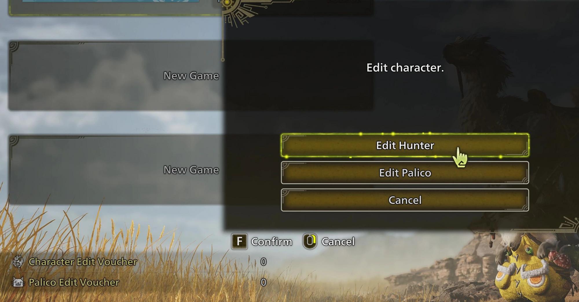 Monster Hunter Wilds Unlimited Character and Palico Edits Mod v1.0