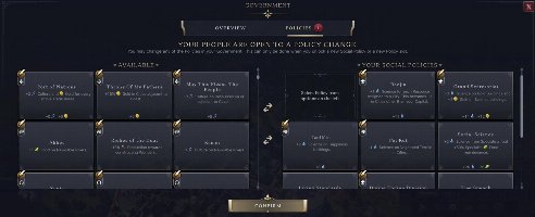 Sid Meier’s Civilization VII Show Policy Yields Mod v0.3