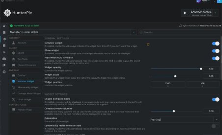 Monster Hunter Wilds HunterPie - Overlay y Companion Mod v2.12.0.867