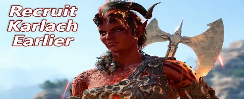 Baldur’s Gate 3 Recruit Karlach Earlier Mod v1.0.0
