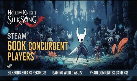 Hollow Knight: Silksong nears 600,000 Steam concurrents at launch