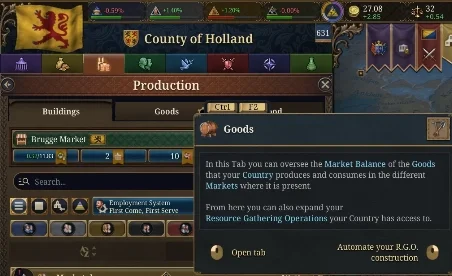 Europa Universalis V Tab Shortcuts Mod v1.0