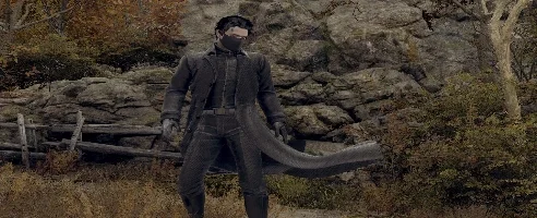 Resident Evil 4 (2023) Wesker’s Midnight Coat for Leon Mod v1.0