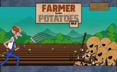 Farmer Against Potatoes Idle
