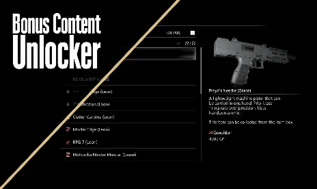 Resident Evil Requiem Bonus Content Unlocker Mod v1.2