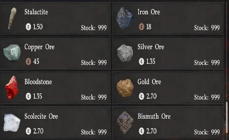 Crimson Desert ALL Craft Material Vendor Shop Mod v2.0
