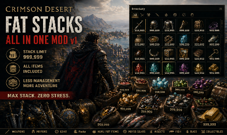 Crimson Desert FAT STACKS All in One Mod v1