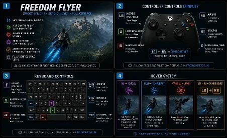 Crimson Desert Freedom Flyer – Advanced Flight – Hover System Mod v1.8.1