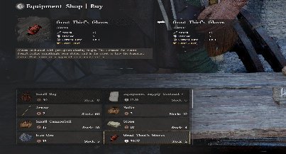 Crimson Desert Shop Sell Thief Gloves ...