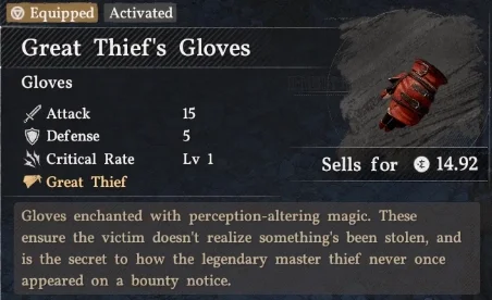 Crimson Desert True Thief Gloves – No Cooldown Mod v3.0