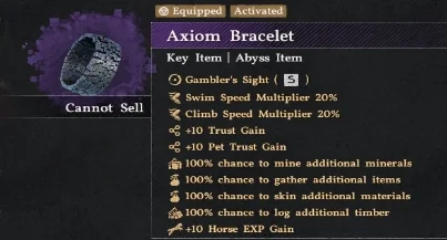 Crimson Desert Cheat Axiom Bracelet an...
