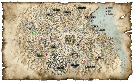 Gothic 1 Remake World Map with Markers Mod v2.1