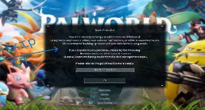 Palworld Automatically Skip Mod Cautio...