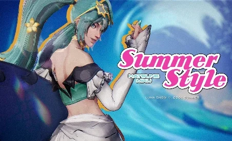 Marvel Rivals Summer Style Miku – Cool Summer – Luna Snow Mod v9.0